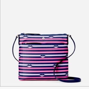 Kate Spade NWOT Jae Nylon Striped Crossbody Bag